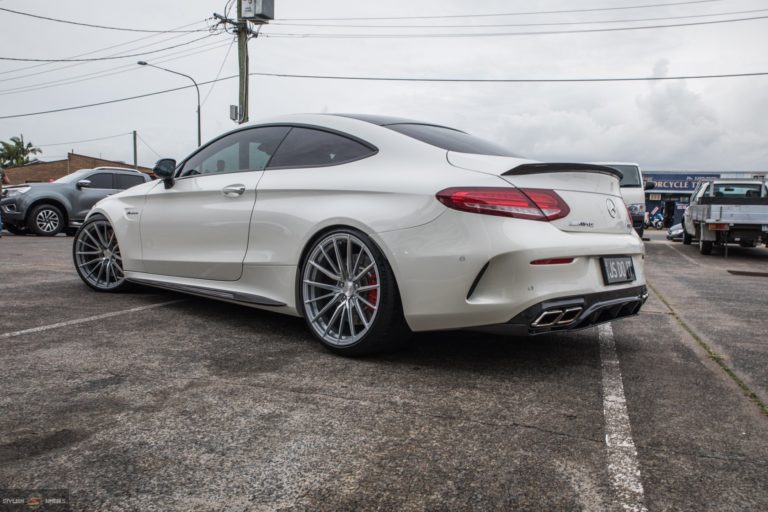 Mercedes Benz C63s Amg Coupe W205 White Envizio Cf 01 Wheel Front 4917