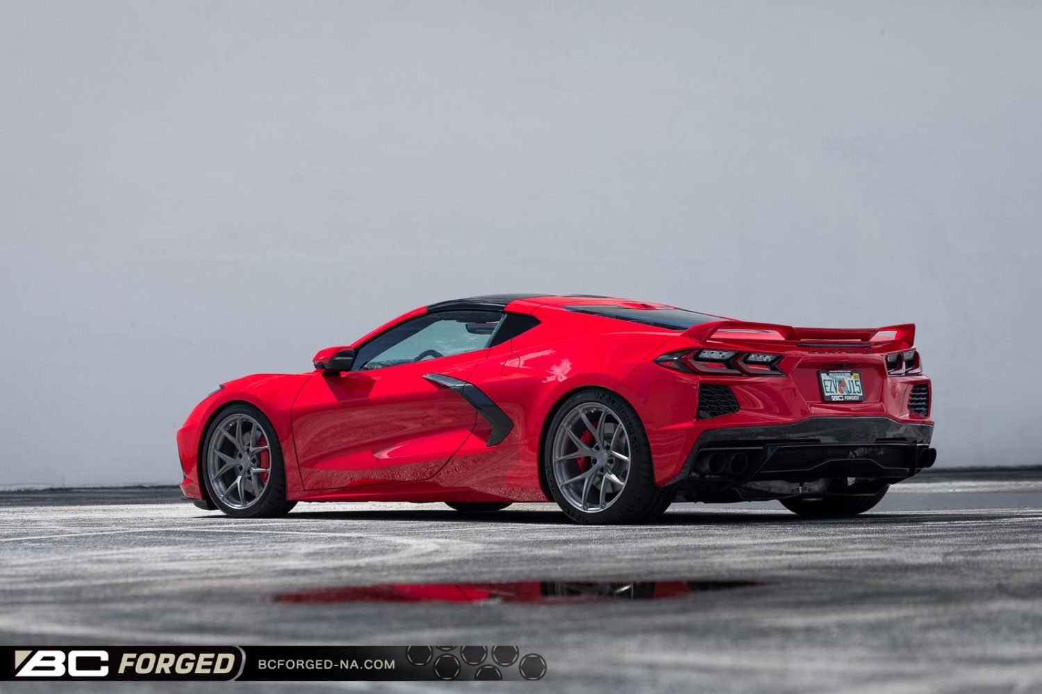 Chevrolet Corvette C8 Stingray Red BC Forged RZ21 Wheel | Wheel Front