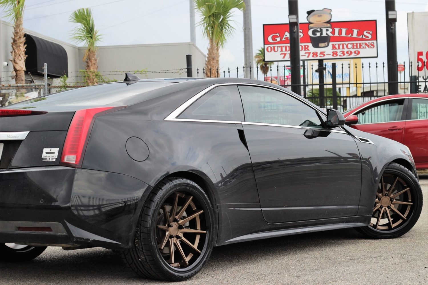 Cadillac Cts Black With Bronze Ferrada Fr4 Aftermarket Wheels Wheel Wheel Front