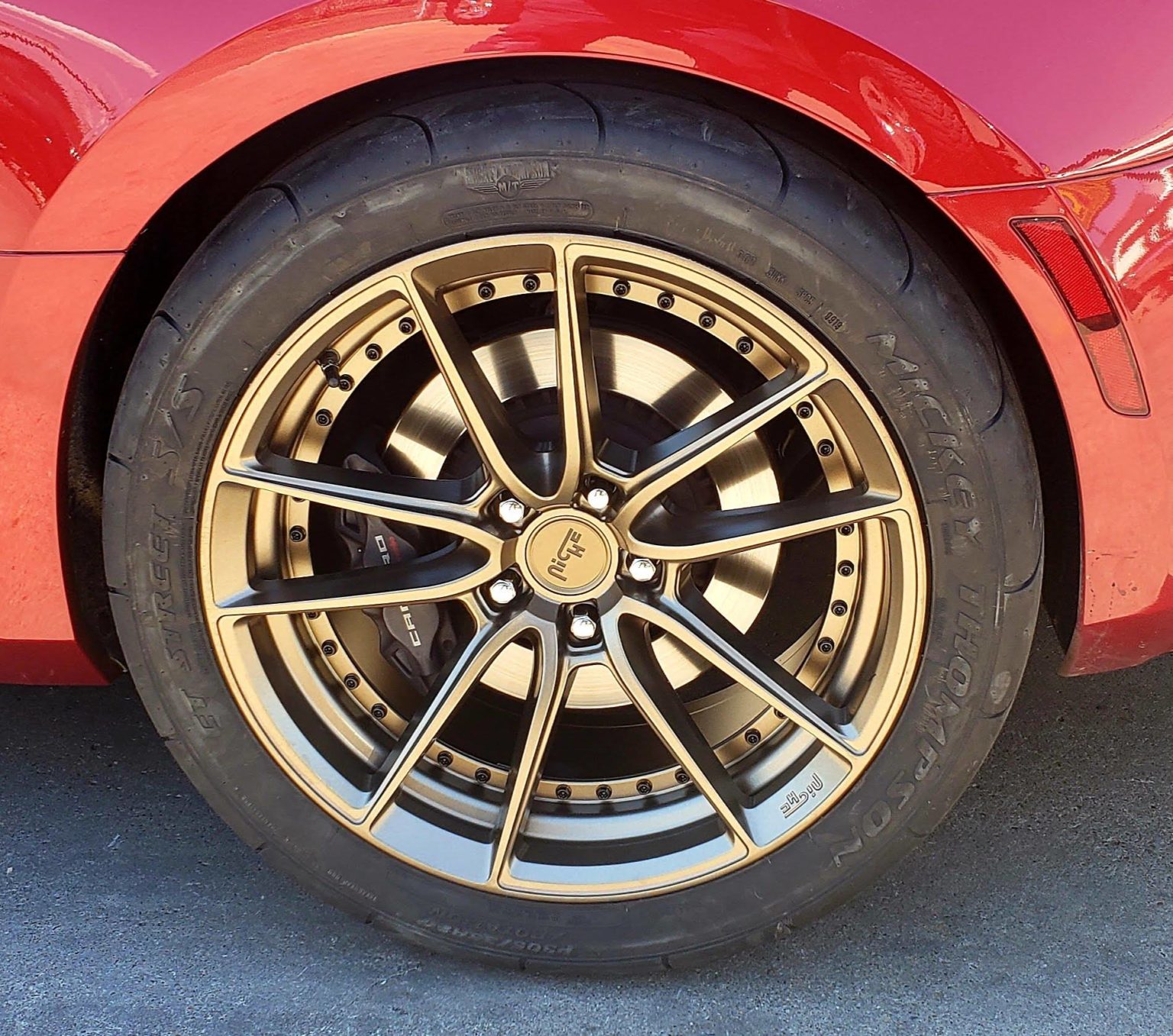 Chevrolet Camaro SS 6th Gen Red Niche DFS M222 Wheel | Wheel Front