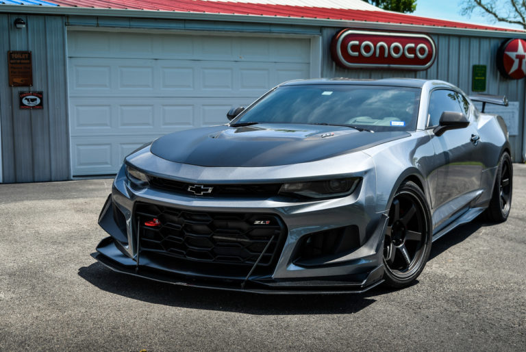 Chevrolet Camaro ZL1 6th Gen Grey Rays Volk TE37 Ultra Track Edition II ...