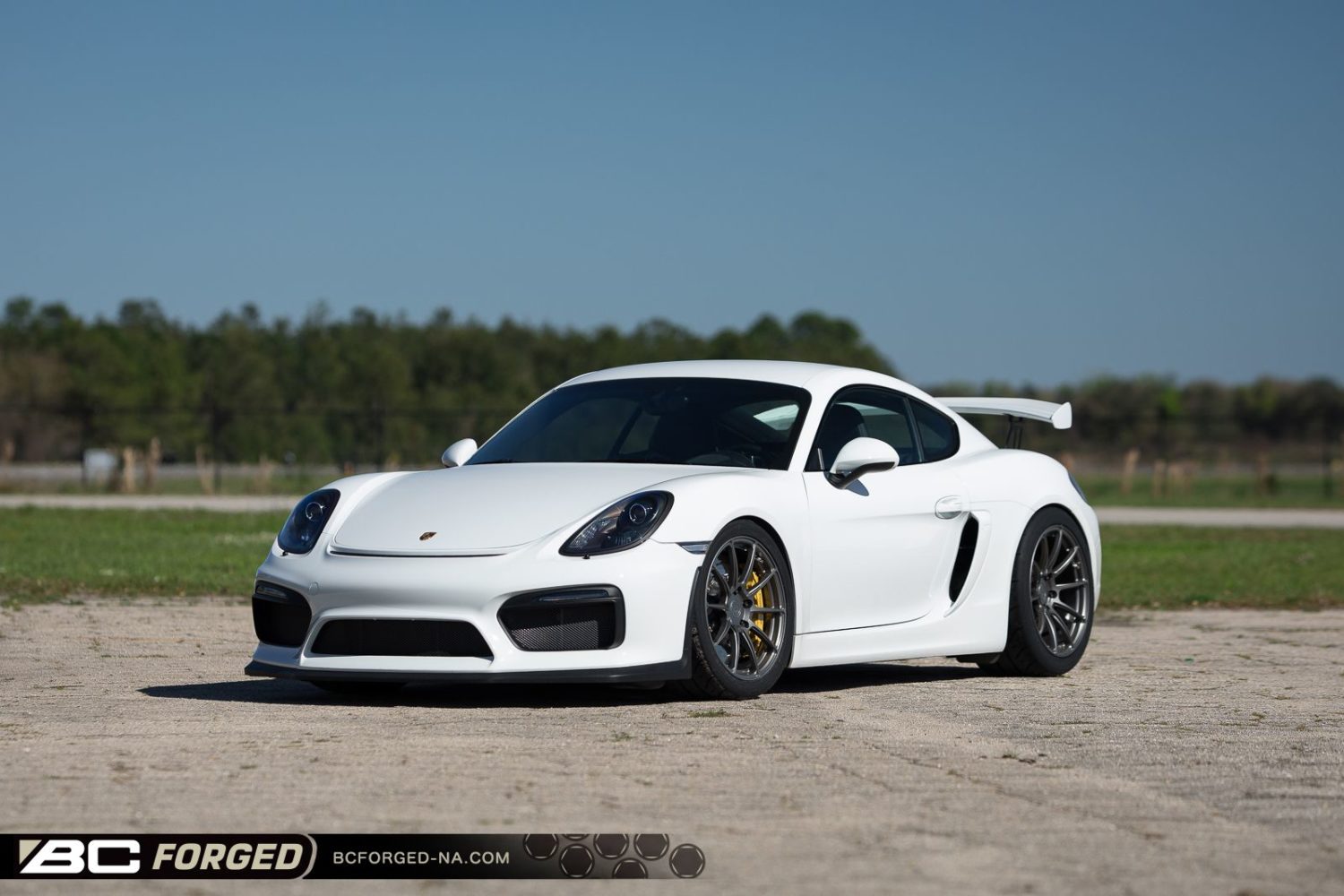 Porsche Cayman GT4 981 White BC RZ10 Wheel Wheel Front