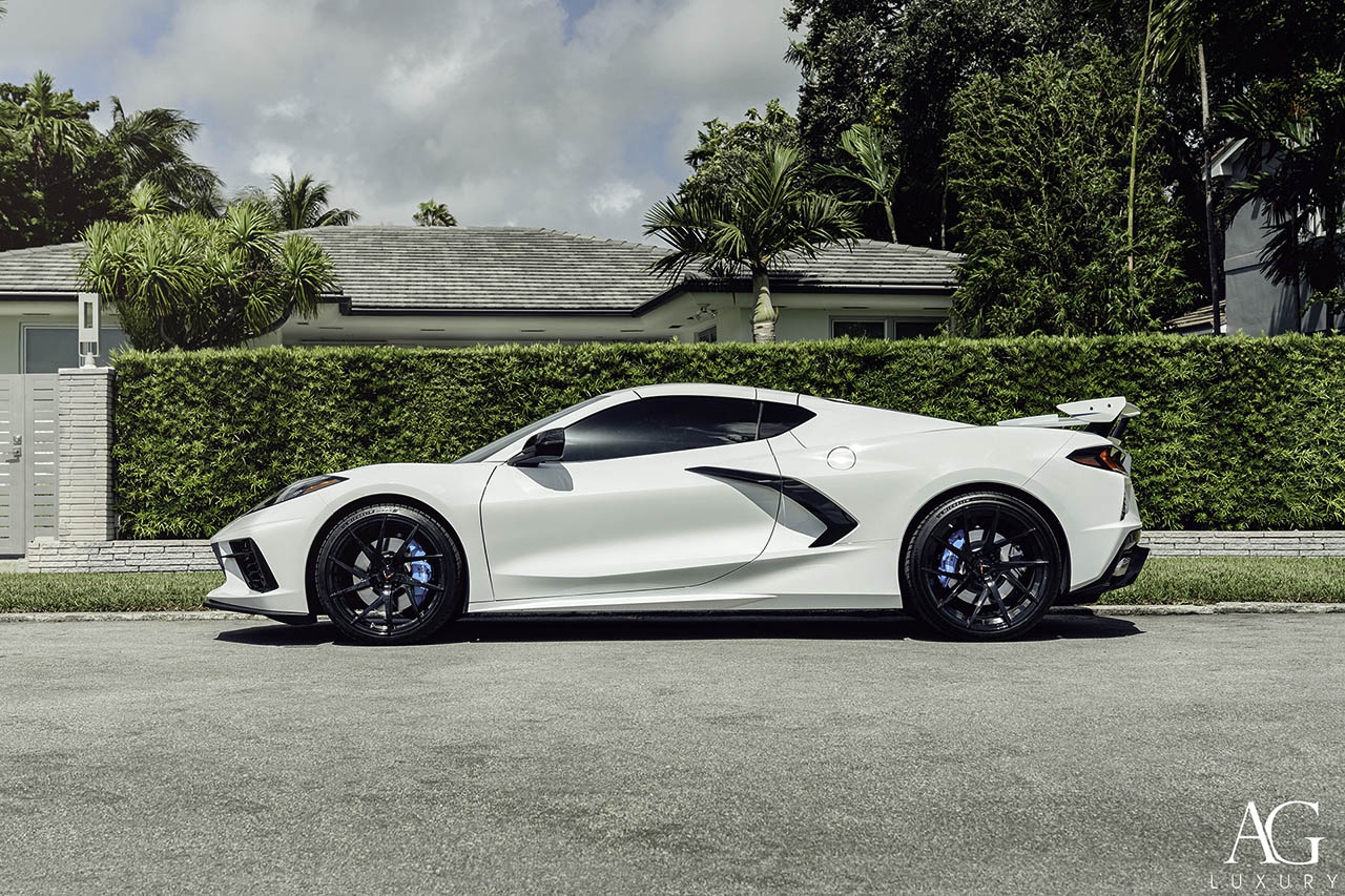 Chevrolet Corvette C8 Stingray White AG Luxury AGL52 MONOBLOCK