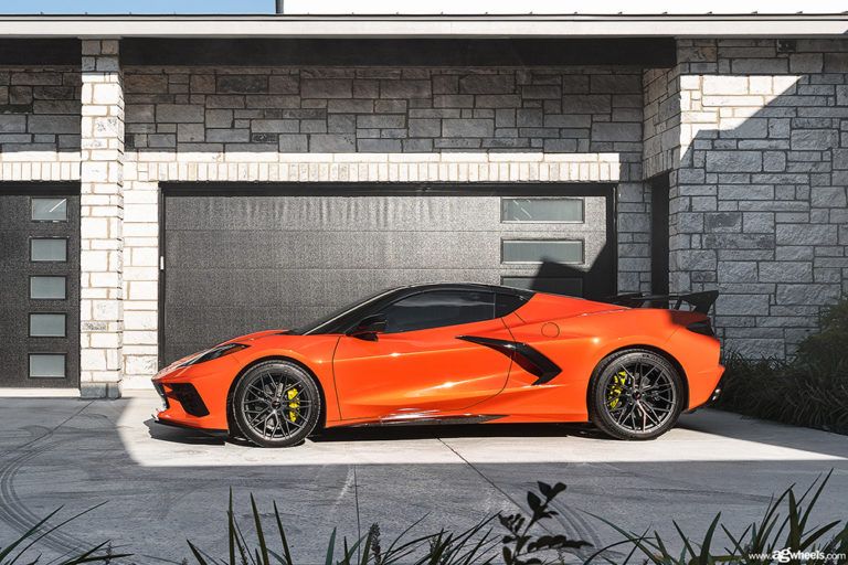 Chevrolet Corvette C8 Stingray Orange Avant Garde M520-R Wheel | Wheel ...