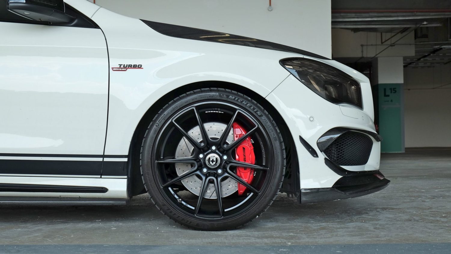 Mercedes Benz Cla45 Amg C117 White With Hre Ff04 Aftermarket Wheels