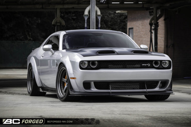 Dodge Challenger SRT Hellcat Redeye Silver BC Forged MLE05 Wheel ...