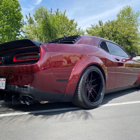 Dodge Challenger Hellcat Widebody Octane Red Triumph Forged CY.X V2