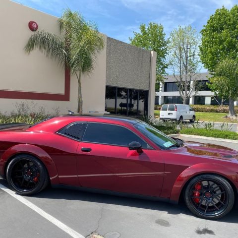 Dodge Challenger Hellcat Widebody Octane Red Triumph Forged CY.X V2