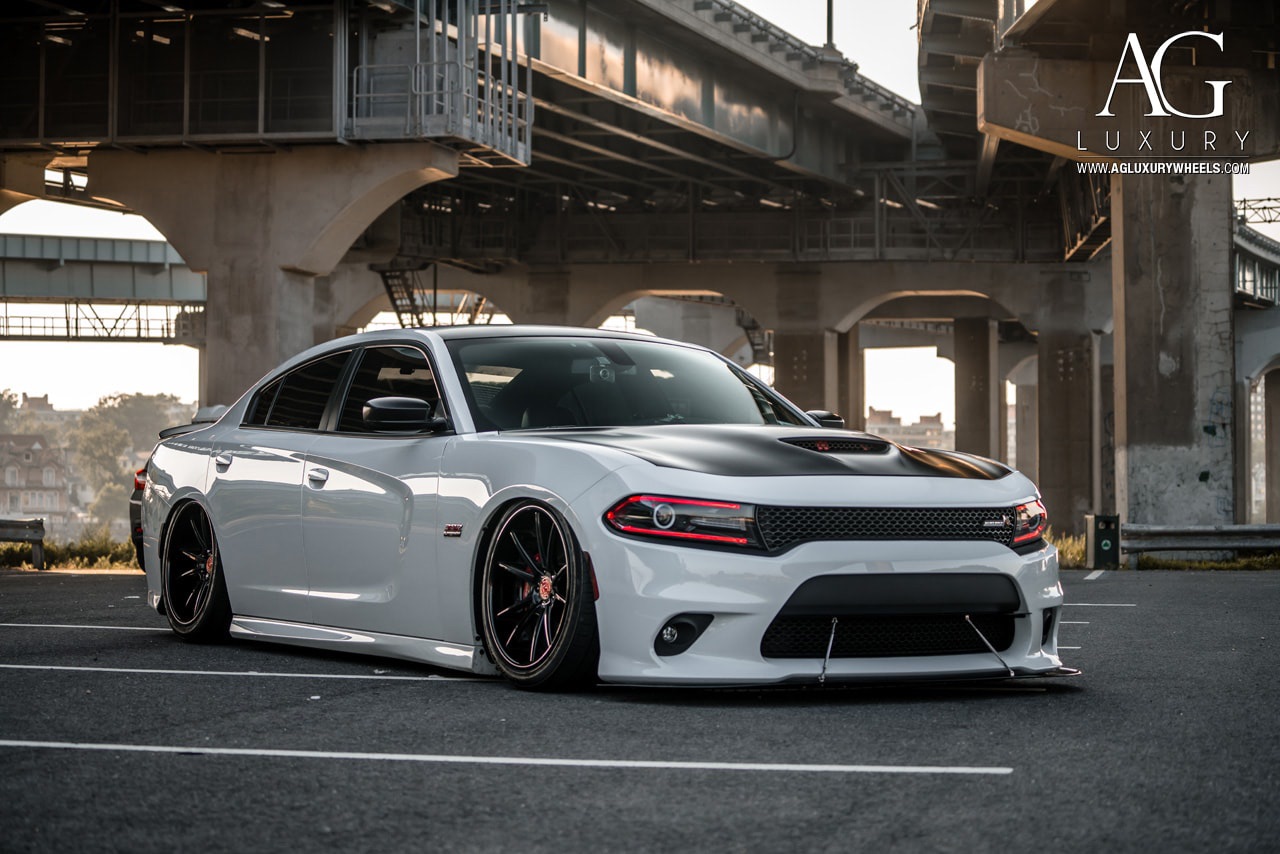 Dodge Charger White AG Luxury AGL19 Wheel | Wheel Front