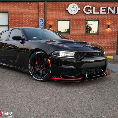 Dodge Charger Black Project 6GR SEVEN Wheel Front