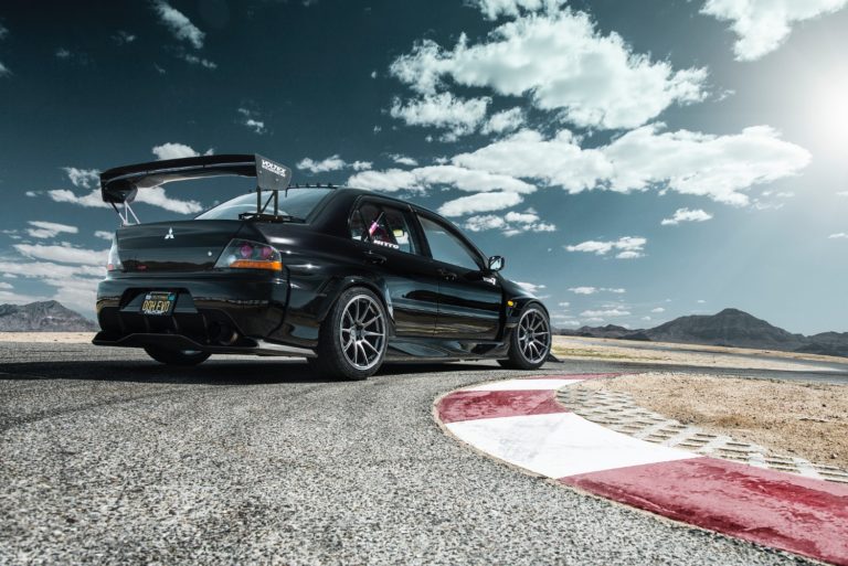 Mitsubishi Evolution IX Black Titan 7 T-R10 | Wheel Front