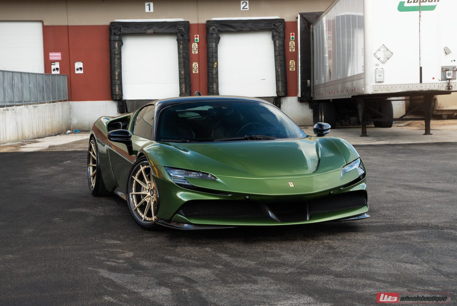 Ferrari SF90 Green ANRKY C38 | Wheel Front