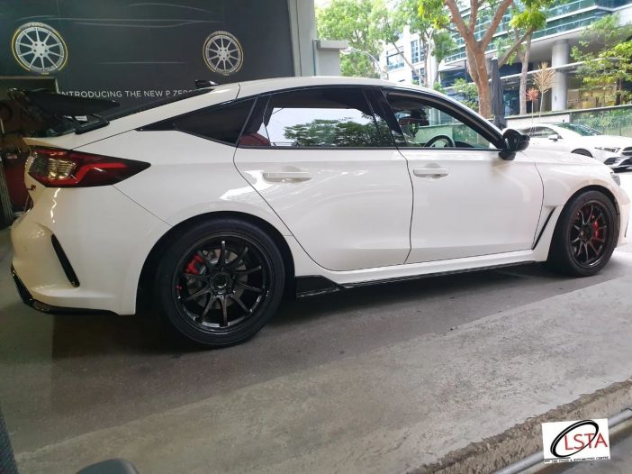 Honda Civic Type R Fl White Rays Volk Ce Club Racer Ii Black Edition