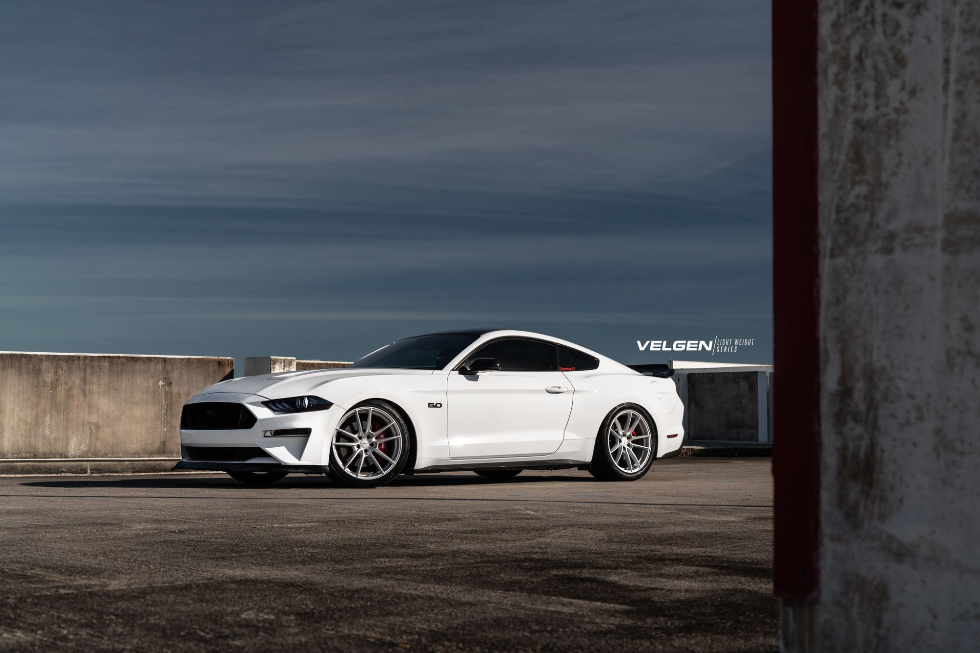 Ford Mustang GT S550 White Velgen VF5 | Wheel Front