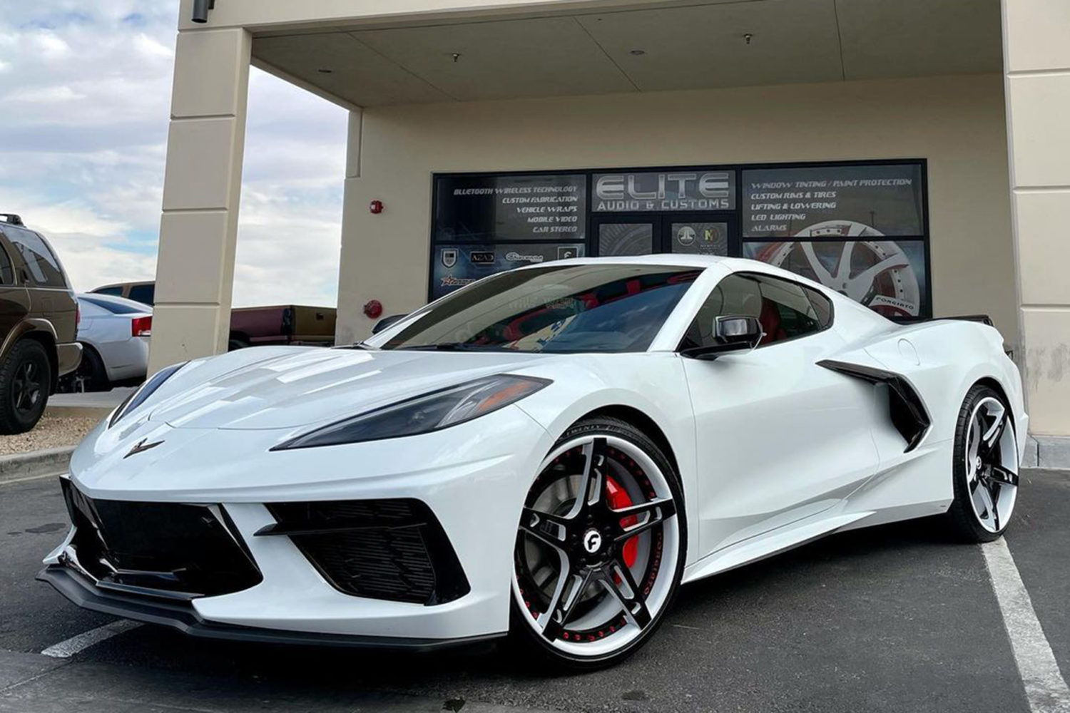 Chevrolet Corvette C8 Stingray White Forgiato Affilato-ECL | Wheel Front