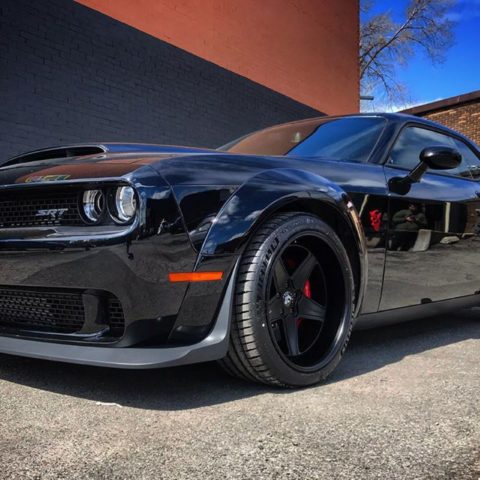 Dodge Challenger Black Forgiato Formula FV1 Wheel Front