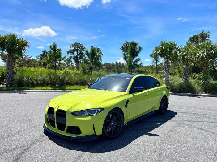 BMW M3 G80 Yellow Vorsteiner V-FF 103 | Wheel Front