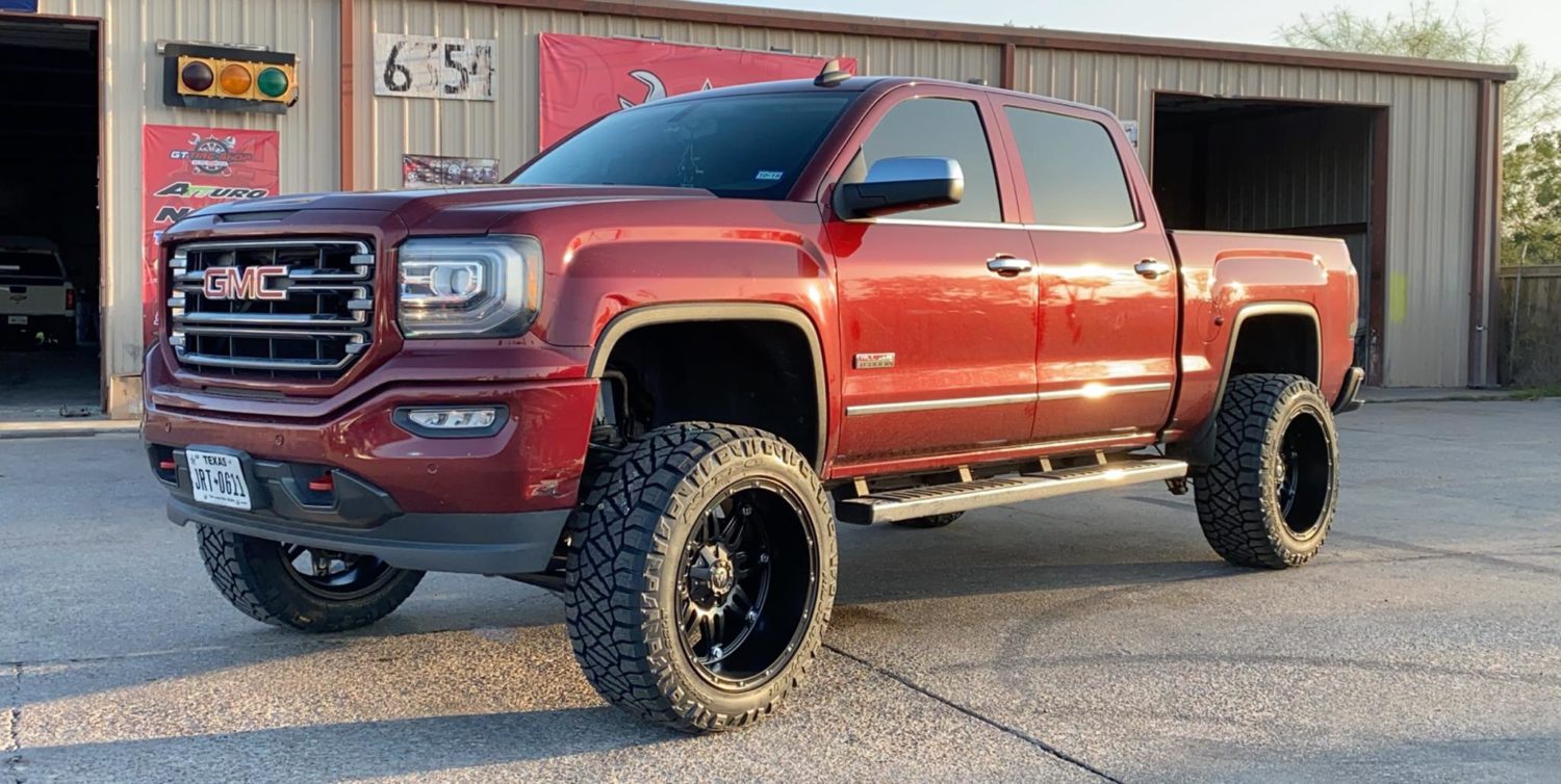 Gmc Sierra Red Fuel Off Road Hostage D Wheel Front