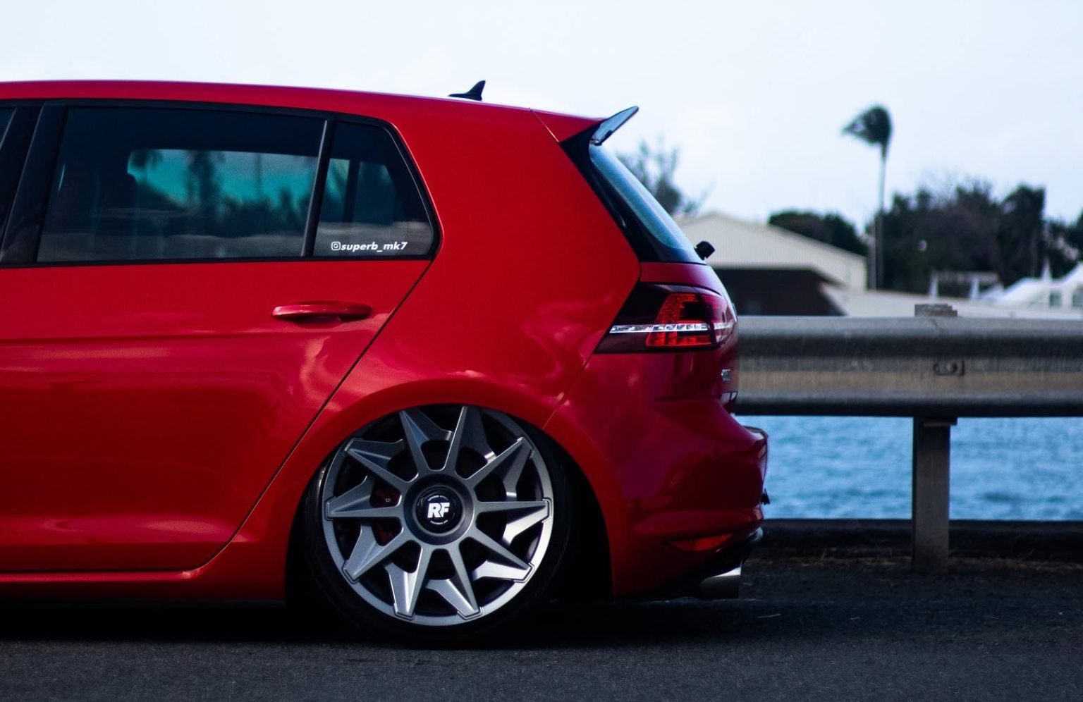 Volkswagen Golf Gti Mk Red Rotiform Cvt Wheel Wheel Front