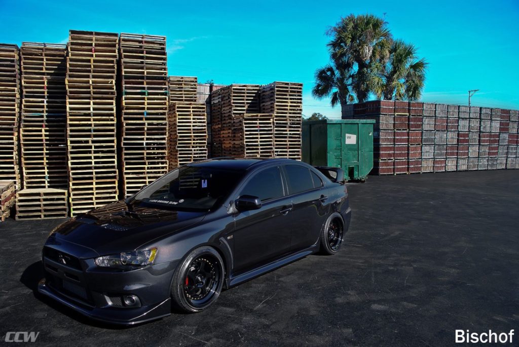 gray-mitsubishi-evo-x-modified-aftermarket-ccw-wheels-tuned-gloss-black-a