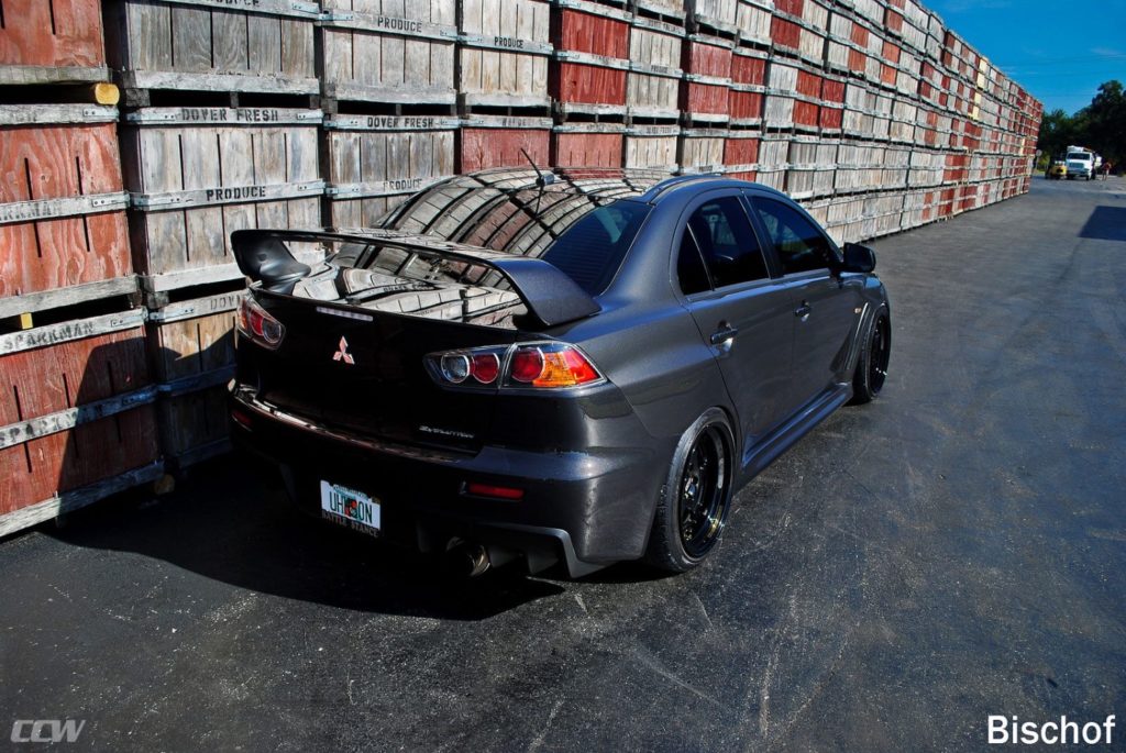 gray-mitsubishi-evo-x-modified-aftermarket-ccw-wheels-tuned-gloss-black-c