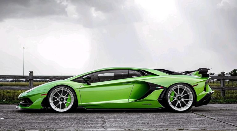 Lamborghini Aventador SVJ Green ANRKY AN22 Wheel | Wheel Front