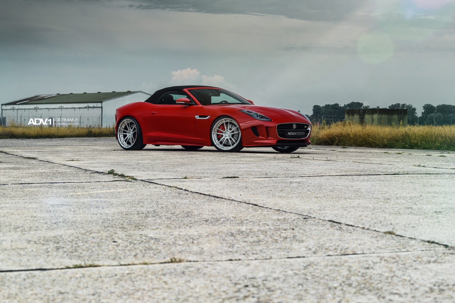 jaguar-f-type-cabriolet-convertible-red-aftermarket-lowered-chrome-luxury-adv1-wheels-forged-d