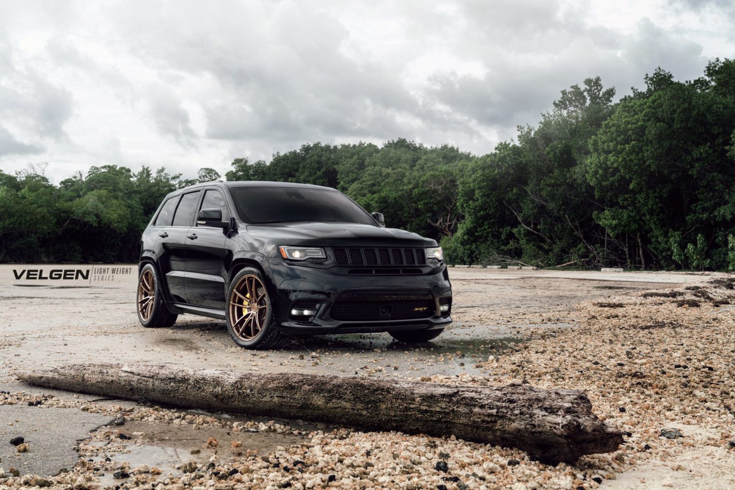 Jeep Grand Cherokee SRT Black with Bronze Velgen VF5 Wheel | Wheel Front