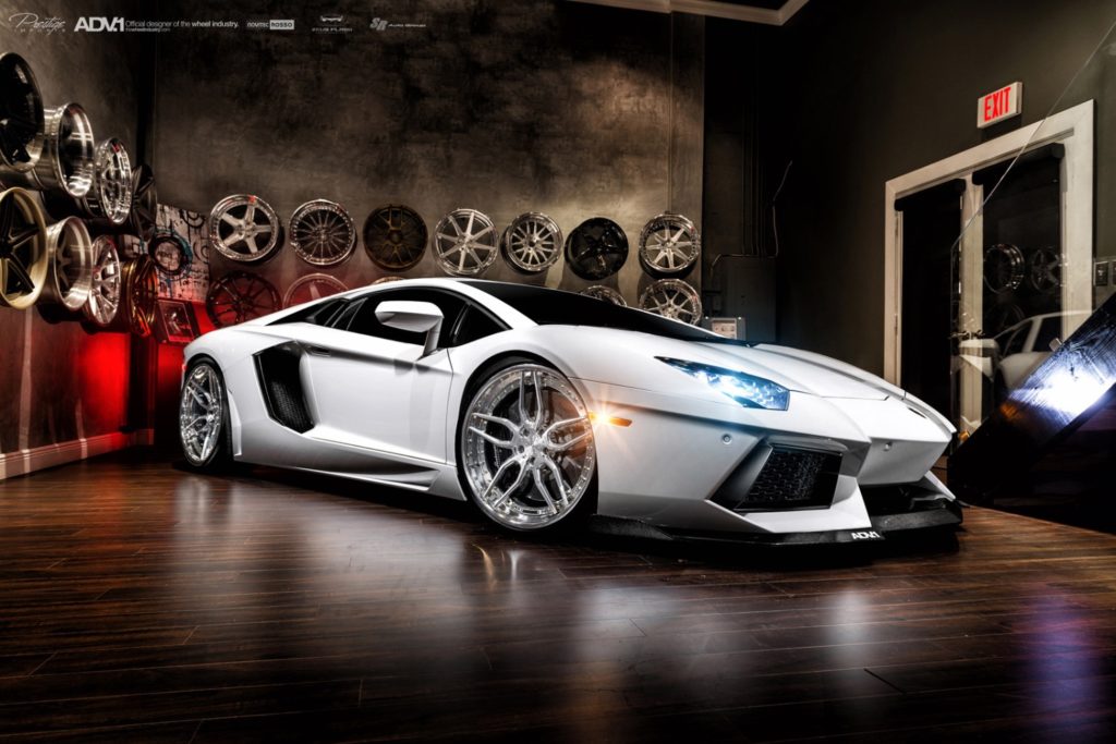 Lamborghini Aventador White ADV.1 ADV005 TRACK SPEC SL Wheel | Wheel Front