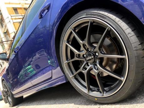 Volkswagen Golf R Mk7 Blue Rays Volk G025 Wheel Front