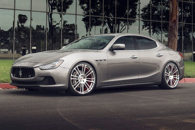 Maserati Ghibli Grey With Ag Luxury Agl14 Aftermarket Wheels Wheel