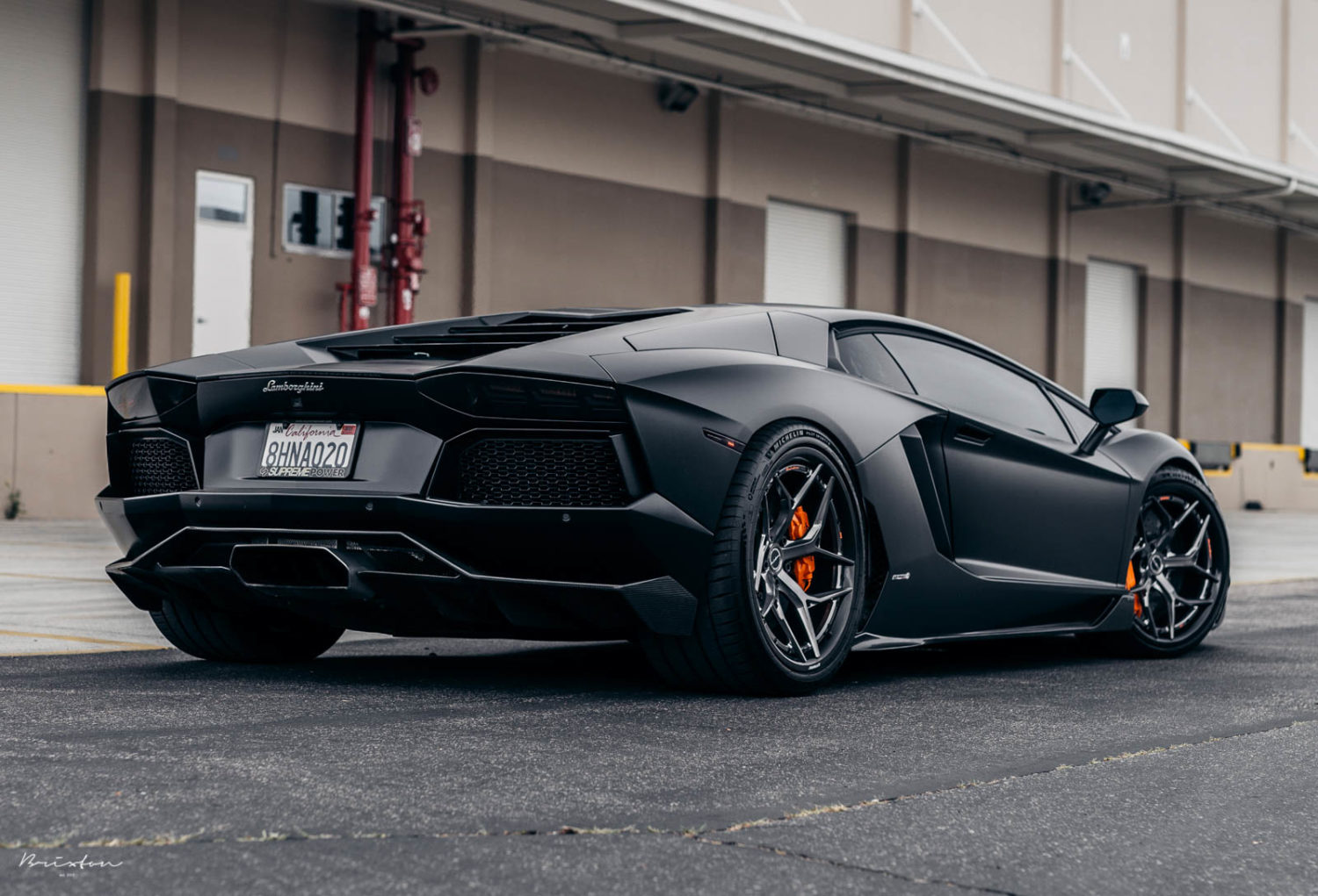 Lamborghini Aventador Black Brixton Forged PF5 Carbon+ Wheel | Wheel Front