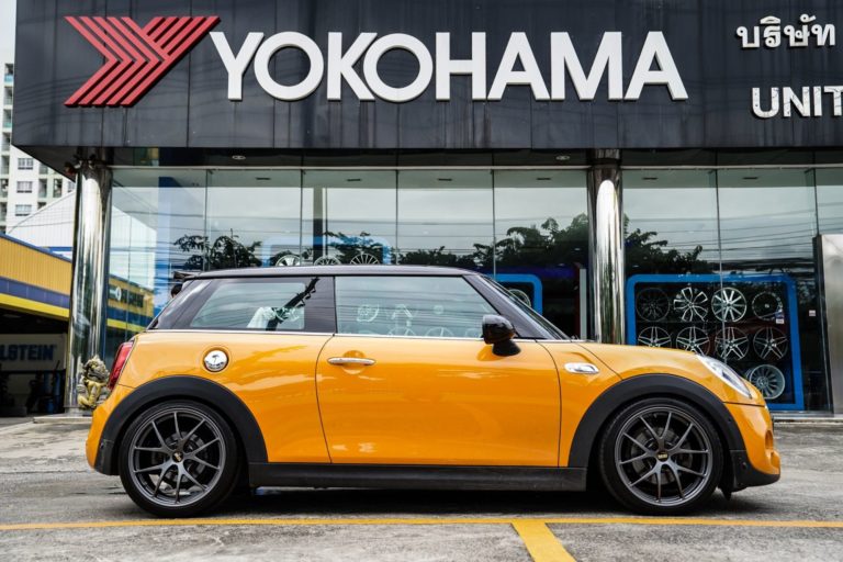 Mini Cooper S F56 Yellow with BBS RI-A Aftermarket Wheels | Wheel Front