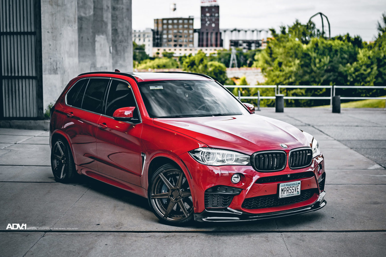 BMW X5M F85 Red with Bronze ADV.1 ADV6 M.V2 SL | Wheel Front