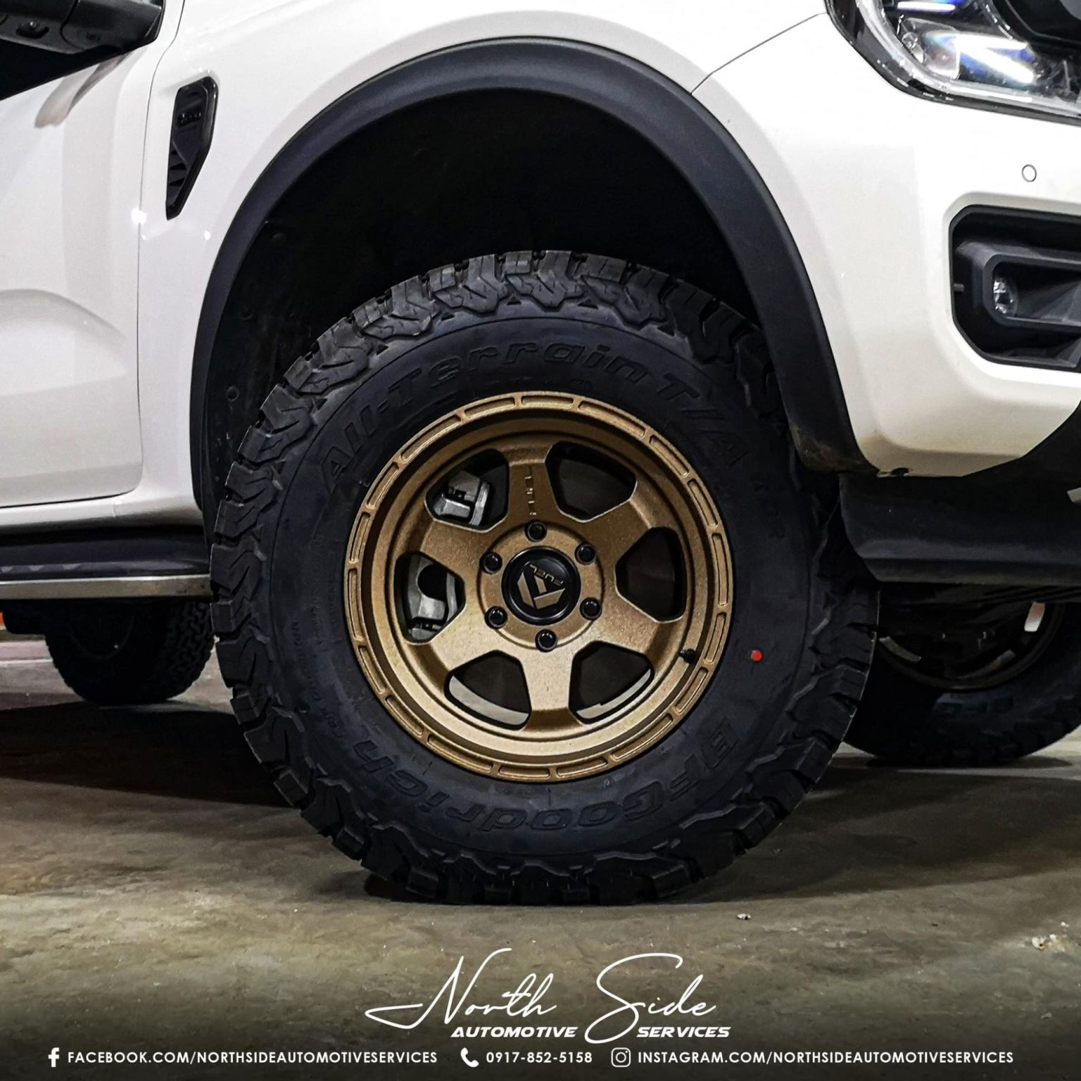 Ford Ranger Next-Gen White Fuel Off-Road Shok D666 Wheel | Wheel Front