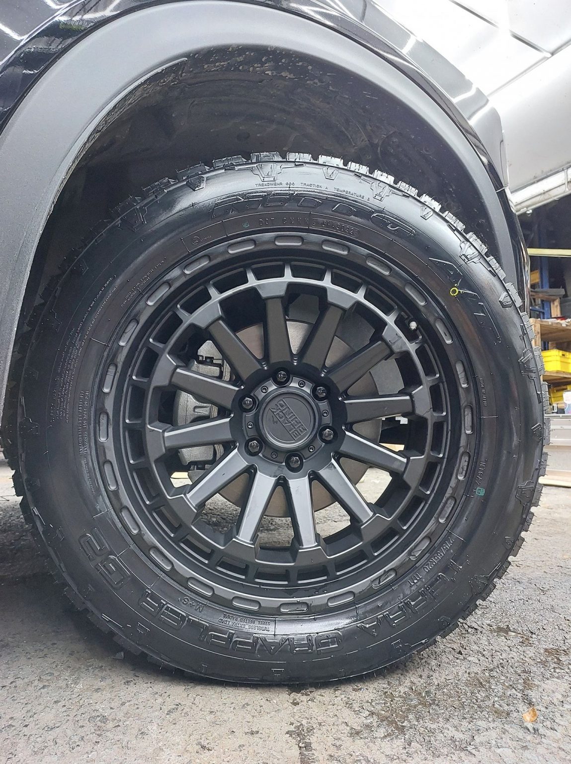 Ford Ranger Next-Gen Black Black Rhino Raid Wheel | Wheel Front