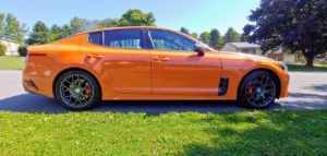 Kia Stinger GT Orange TSW Nurburgring Wheel Front