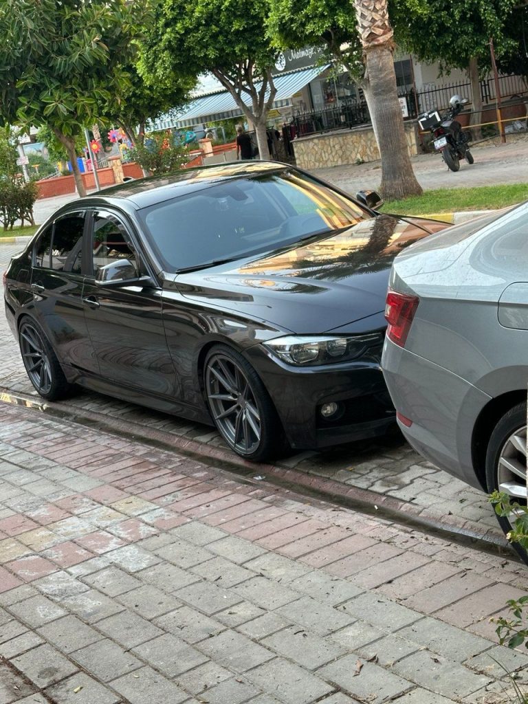 BMW 3 series F30 Black With 1221 Wheels Arceo Monaco Wheel | Wheel Front