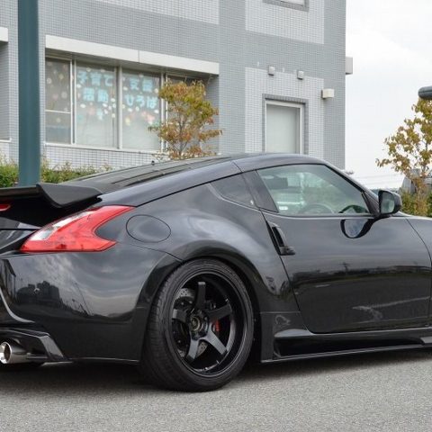 Nissan 370Z Black Advan GT Wheel Front