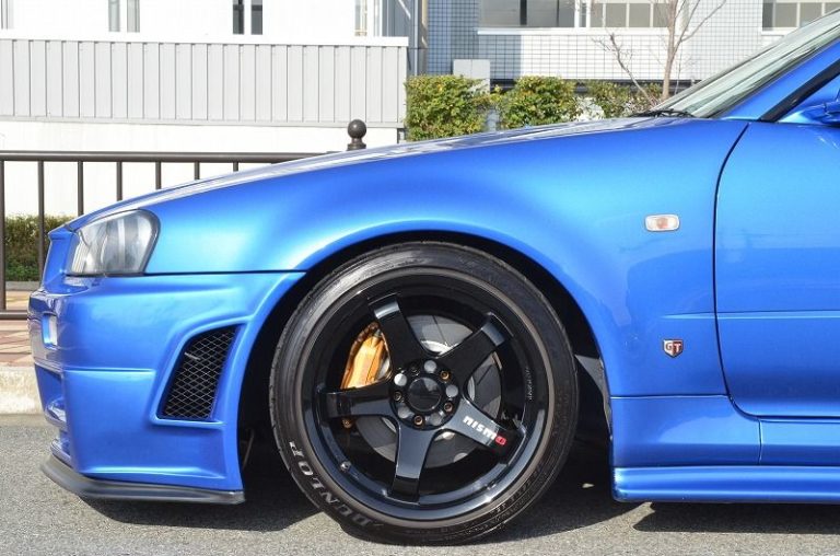 Nissan Skyline R34 Gt R Blue Rays Nismo Lmgt4 Wheel Wheel Front