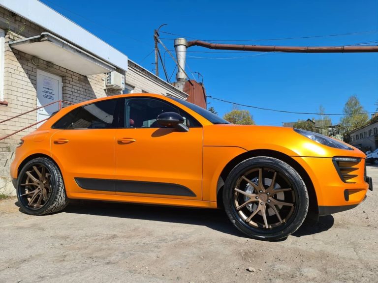 Porsche Macan Orange Ferrada Fr Wheel Wheel Front