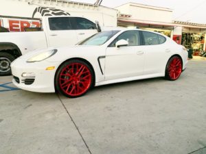 Porsche Panamera White Forgiato TEC S1 Wheel Front