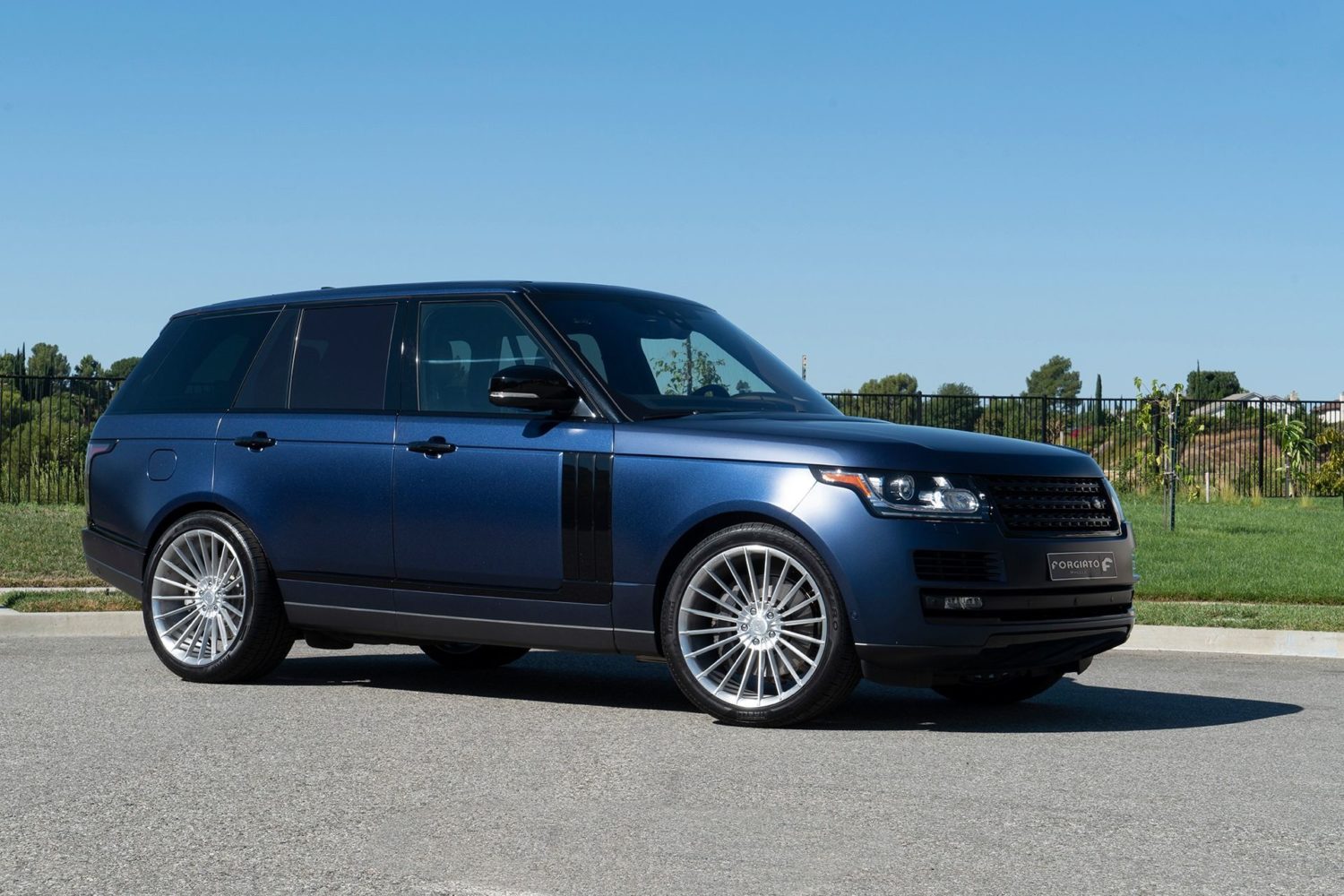 Range Rover Sport Blue with Forgiato TEC Mono 1.1 Aftermarket Wheels ...