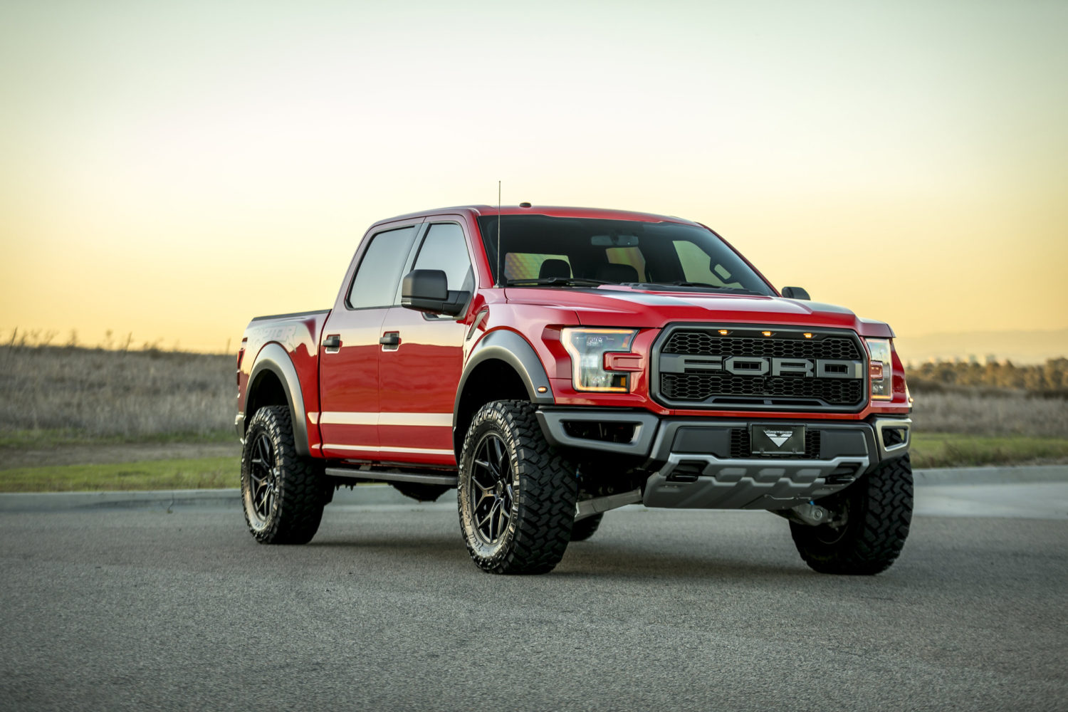 Ford F-150 Raptor Red Vorsteiner Venom Rex 601 Wheel 