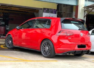 Volkswagen Golf GTI Mk7 Red Rotiform RSE Wheel | Wheel Front