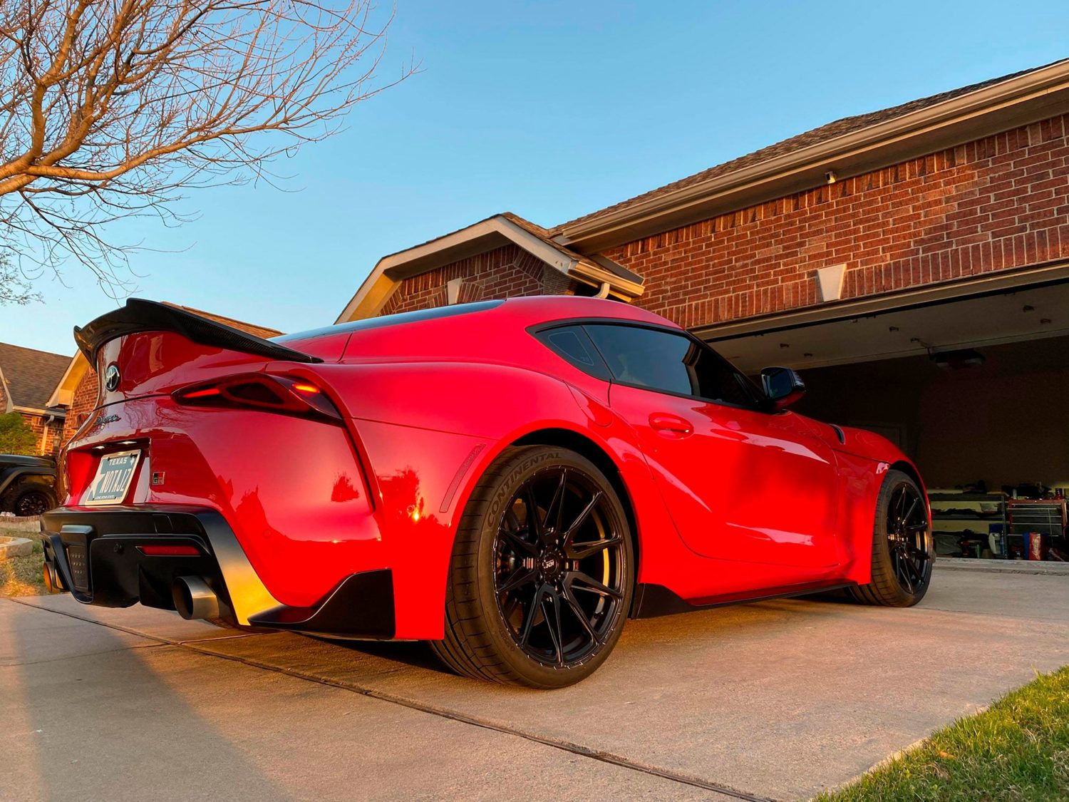 Toyota Supra Gr Red Adv.1 Adv5.0 Flowspec Wheel 