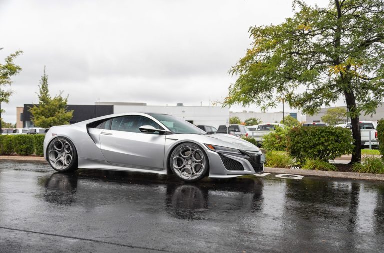 Honda Acura Nsx Silver With Adv Adv C M V Cs Aftermarket Wheels Wheel Front