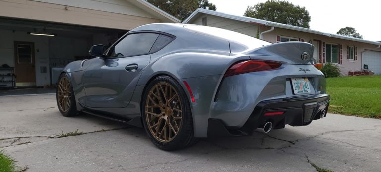 Toyota Supra GR A90 Grey with Bronze Rohana RFX10 Wheel | Wheel Front