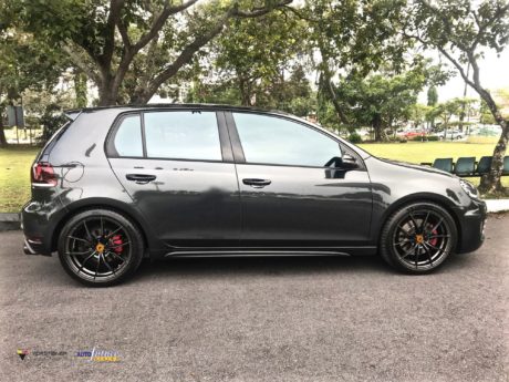 Volkswagen Golf GTI VI Grey with Vorsteiner V-FF 108 Aftermarket Wheels ...