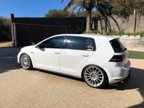 Volkswagen Golf GTI Mk7 White with OZ Superturismo LM Aftermarket ...